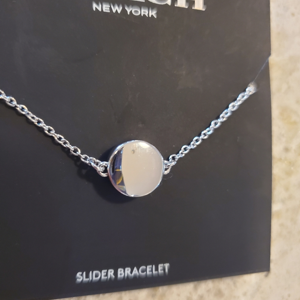 Coach slider bracelet with blue stone - Picture 3 of 4